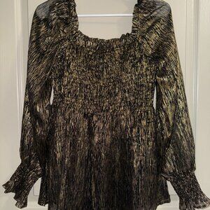 JODIFL Women's Long Sleeve Blouse Top Size M